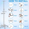 Thyle IV Pole Portable Poles with Wheels 4 Hooks 5