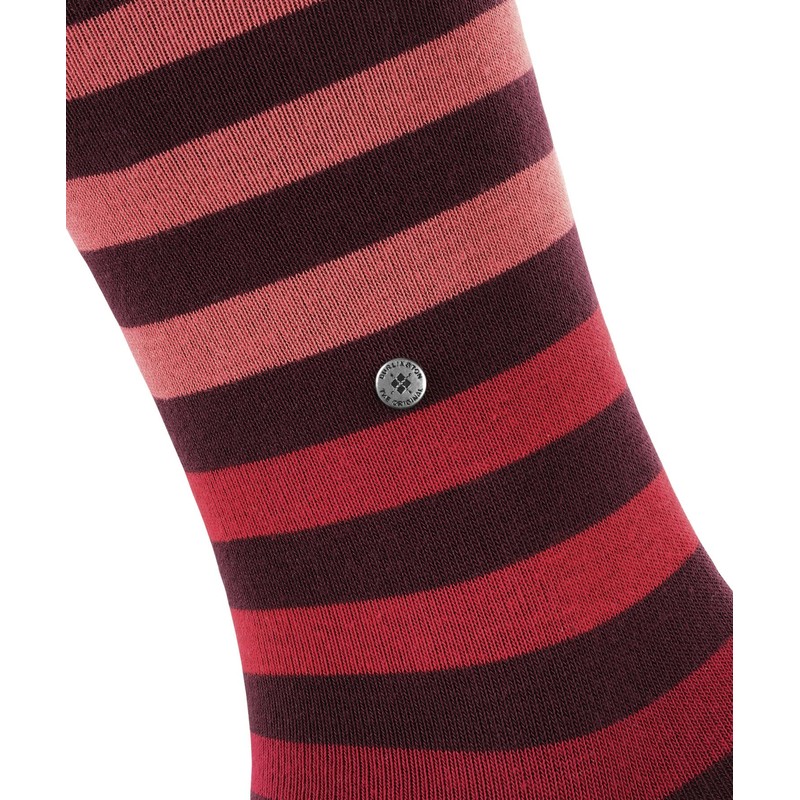 Burlington Blackpool Socks Opaque Cotton (Organic), Red Coral Red 8006