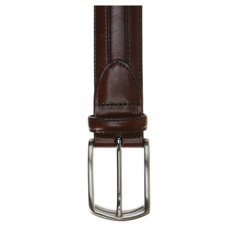 Johnston & Murphy Men's Double Calf Belt, Cognac