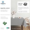 Martina Home TEFLONATED TABLECLOTH MADE Vichy Dark Grey 100X140 CM