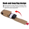 Molle Flashlight Holster, Tactical Torch Holder with Side Elastic Storage