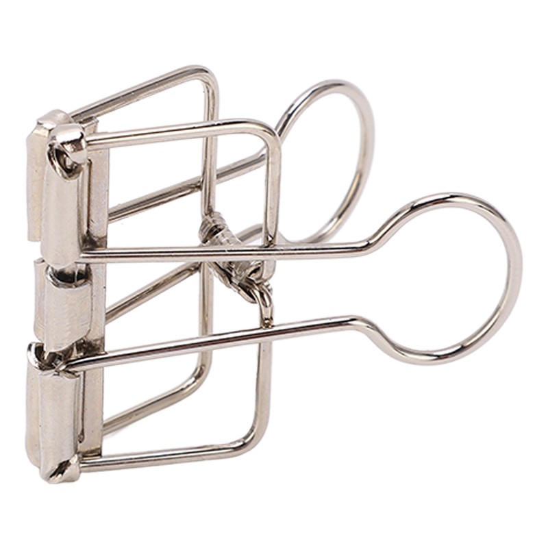 50Pcs Metal Hollow Binder Clips Multipurpose Durable Paper Clamps for
