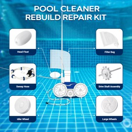 muscccm Pool Cleaner Tune Up Rebuild Repair Kit for Polaris Pool Cleaner 280 with Wheel, Tire, Drive Shaft,Turbine Bearing, All Purpose Bag, Sweep Hose, Wheel Bearing, Tailsweep Pro and Other Parts