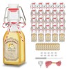 20 Pack Swing Top Glass Vanilla Extract Bottles 4 oz