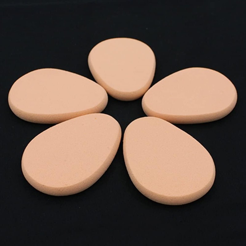5 Pcs Beige Smooth Makeup Sponge Blender Flawless Foundation Powder