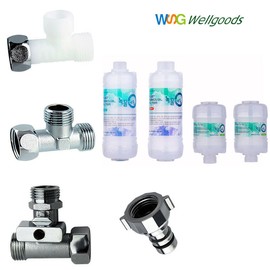 Wellgoods T-valve one-touch coupling rust-free faucet connection shower filter, rust-free washing machine economical / 웰굿즈 티밸브 원터치커플링 녹물제로 수도꼭지연결 부속 샤워기필터, 녹물제로 세탁기 알뜰