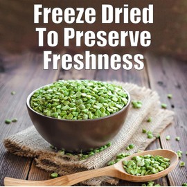 Fruiron Freeze Dried Whole Green Peas - 225g (8oz) | Snack, Nutrition Packed, , Additive Free, Non GMO