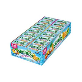 Mamba Tropics Fruit Chews Candy, 6 Pieces (Pack of 48)