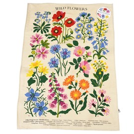 Wild Flowers Cotton Tea Towel