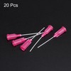 uxcell 20 Pcs 25G Plastic Dispensing Needles, 1" PP Glue