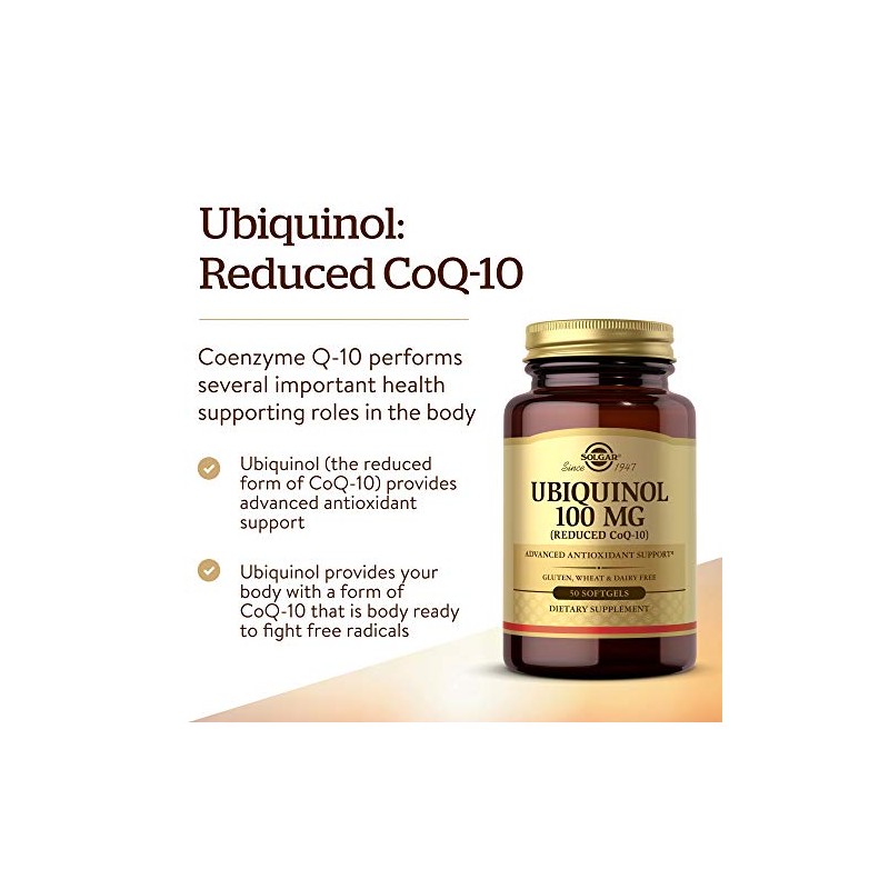 Solgar® Ubiquinol 100 mg Softgels - Pack of 50