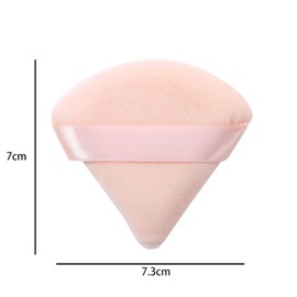 1Pc Pink Make-Up Powder Puff,Triangle Powder Puff Sponge Powder Puff with Band Washable for Face Nose Eyes,Easy to Use,Use Repeatedly,Powder Puffs,Beauty and Personal Care,Makeup Brushes and Tools