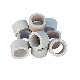 Ceramic Weight Planting Rings for All Types of Aquarium & Aquatic Plants, 10 Ring Pack, Used with hydroponics and aquaponics
