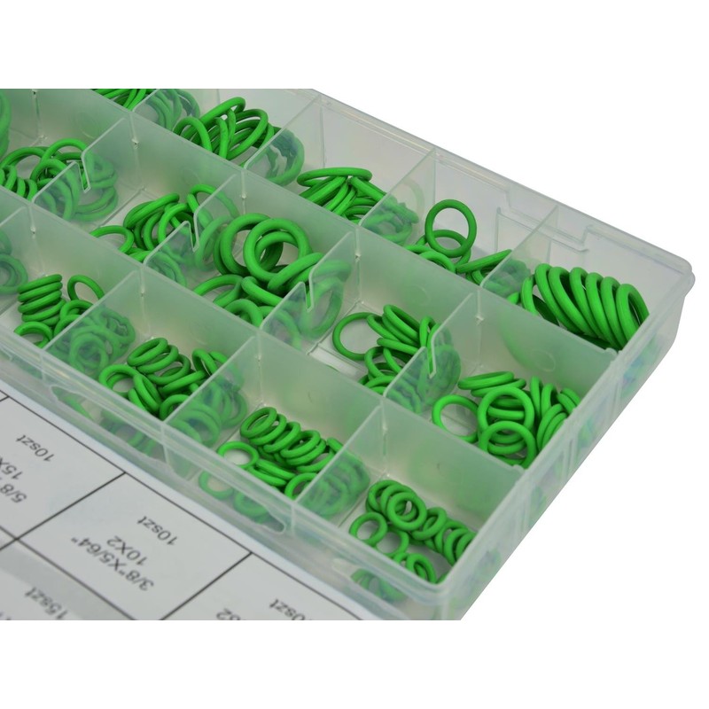 Geko G02810 O-Ring Assortment, 270 Pieces, Green