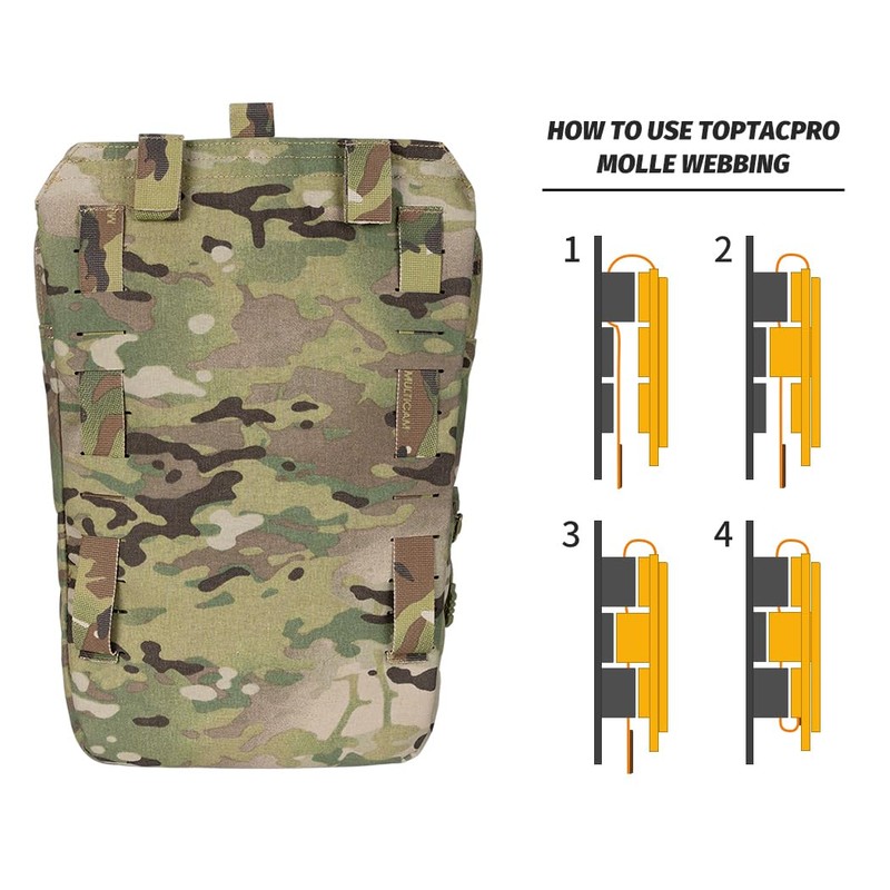 Tactical MOLLE Hydration Pack for 2L Hydration Water Bladder Hydration
