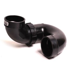 93212 2 Inch ABS P-Trap With Union Fast Supply