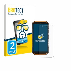 BROTECT Pack of 2 Screen Protectors for Ulefone Armor X32 Screen Protector Film Made in Germany Ultra Clear