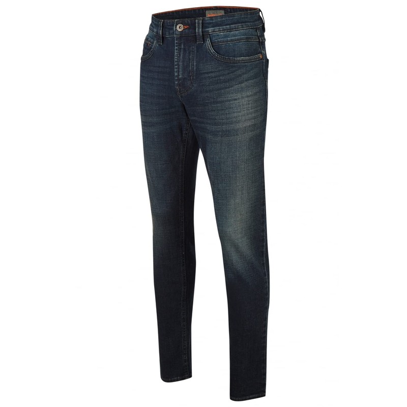 Hattric Harris Men's Jeans 5 Pocket Modern Fit, Turquoise /