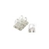 FIRST4MAGNETS Clear Plastic Magnetic Hooks - 1 in. x 3/4