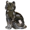Crystal Cat Realistic Animal Kitten Art Figure Collection Table Decoration