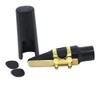 Tenor Sax Saxophone Mouthpiece Plastic with Cap Metal Buckle Reed