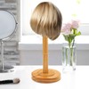 HAIBEIR Freestanding Hat Stand, Tabletop Hat Rack, Wood Display Stand