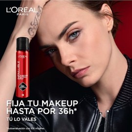 L'Oréal Paris Infallible 3-Second Setting Mist, Fijador de maquillaje, sella tu maquillaje hasta por 36h, a prueba de sudor, agua y transferencias, 75