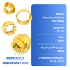 ERGAOBOY 1Pcs Brass Union, 1" BSP Threads Female Pipe Fitting,