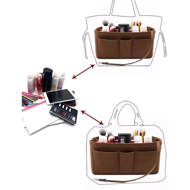 LEXSION Felt Insert Bag Organizer Bag In Bag For Handbag