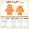LOLANTA Children's Fleece Dinosaur Bathrobe Plush Hooded Bathrobe for 1-8
