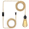 LYOOWNG Plug in Pendant Light Cord, Farmhouse Hanging Lights with