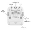 HATUSOKU Digital Thermometer/Hygrometer, Comfort Level Face Display, Thermometer, Hygrometer, Stand,