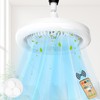 LED Ceiling Light with Fan, Adjustable Angle, 30W Dimmable Ceiling