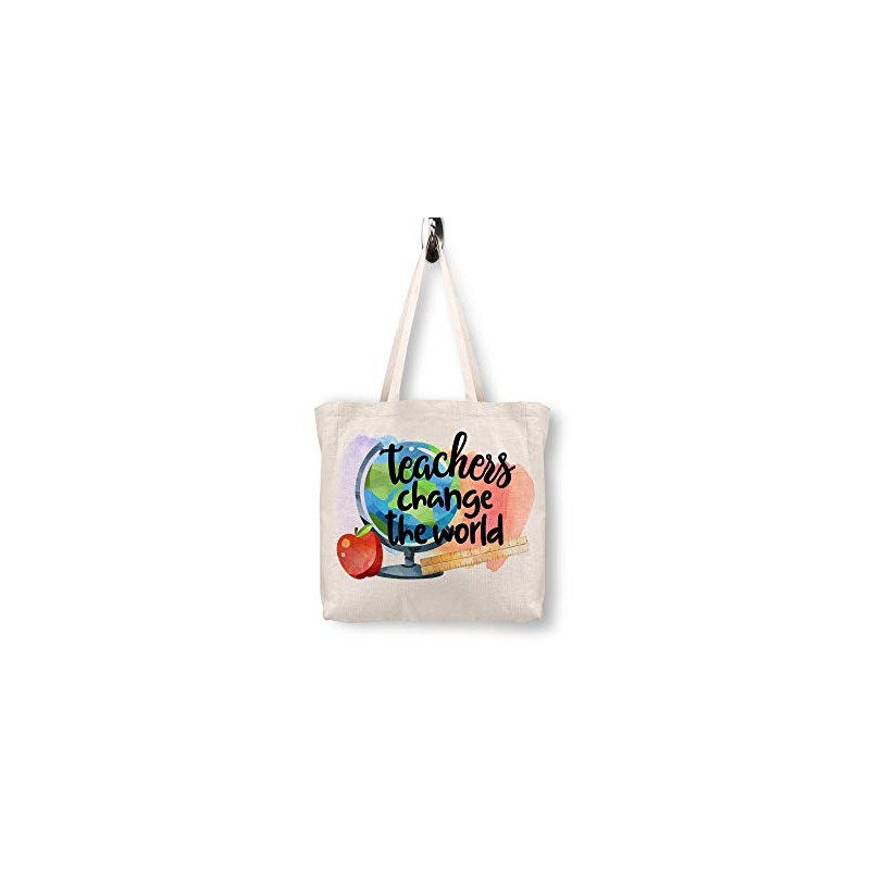 Vixar Teacher Tote shoping bag, Techer gift, End of year,