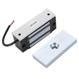 Electromagnetic Lock, Mini DC 24V Poweron 60KG Electric Solenoid Lock Access Control for Door Cabinet Drawer