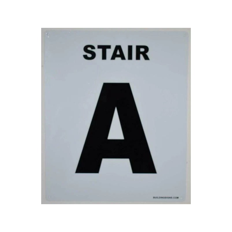 BUILDINGSIGNS.COM Stair A Sign (White, Rust Free , 10X12)-Grand Canyon