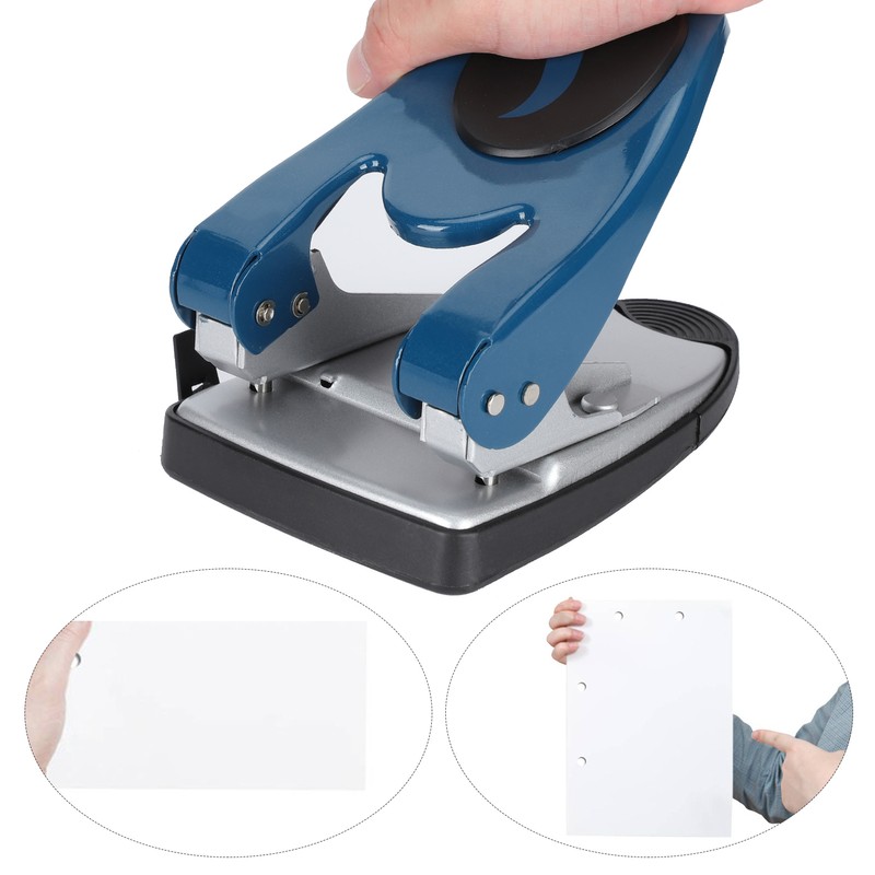 2Hole Punch 50 Sheets Manual LaborSaving Thicken Heavy Duty Office