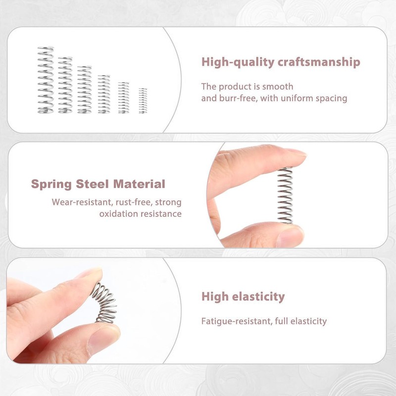 TA-VIGOR 10Pcs Compressed Spring, 9mm OD, 1.2mm Wire Size, 15mm