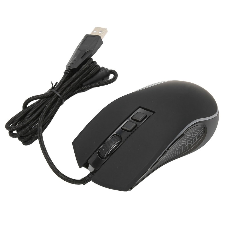 Gaming Mouse USB2.0 4 Adjustable DPI RGB Backlit Ergonomic Design