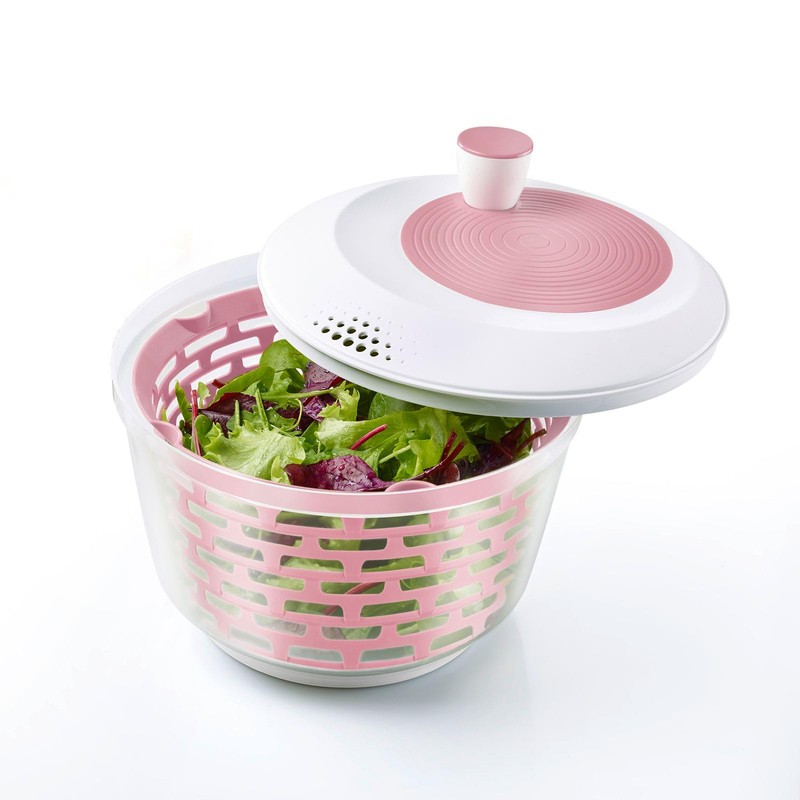 Westmark Salatschleuder – Fassungsvermögen: 4,4 Liter, ø 23,5 cm, Kunststoff,