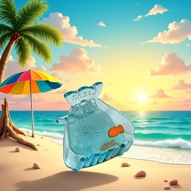 Hair Clip for Women Girls, Acetate Claw Clip, Cute Animal Design Korean Style Ocean Animal Party Hair Clips and Barrettes