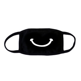 AH-CHOO Unisex, Reusable, Washable, 3 Layer Mask, 100% Cotton Face Mask, Design, Premium Quality (14. Smile)