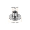 uxcell M5 T-Nuts, 50pcs Carbon Steel Tee Nut Round Base