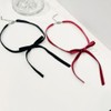 Fogun Unique Bowknot Neckpiece Elegant Black Bowknot Necklace Delicate Neckband