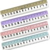 BOJIDO Plastic Ruler, 5.9 inches (15 cm), Shatter Proof, Easy-to-Read