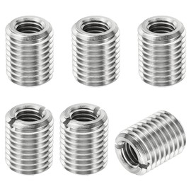 PATIKIL Thread Adapters Sleeve Reducing Nut, 6 Pcs M16x2 Male to M10x1.5 Female Repairing Insert Nut Screw Reducer Stainless Steel Fastener 20mm
