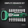 72-Tooth Ratchet Socket Set for Auto & Home Repair –