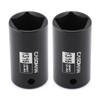CASOMAN 2PCS 3/8" Drive 13/16" 5-Point Impact Grade Utility Socket,