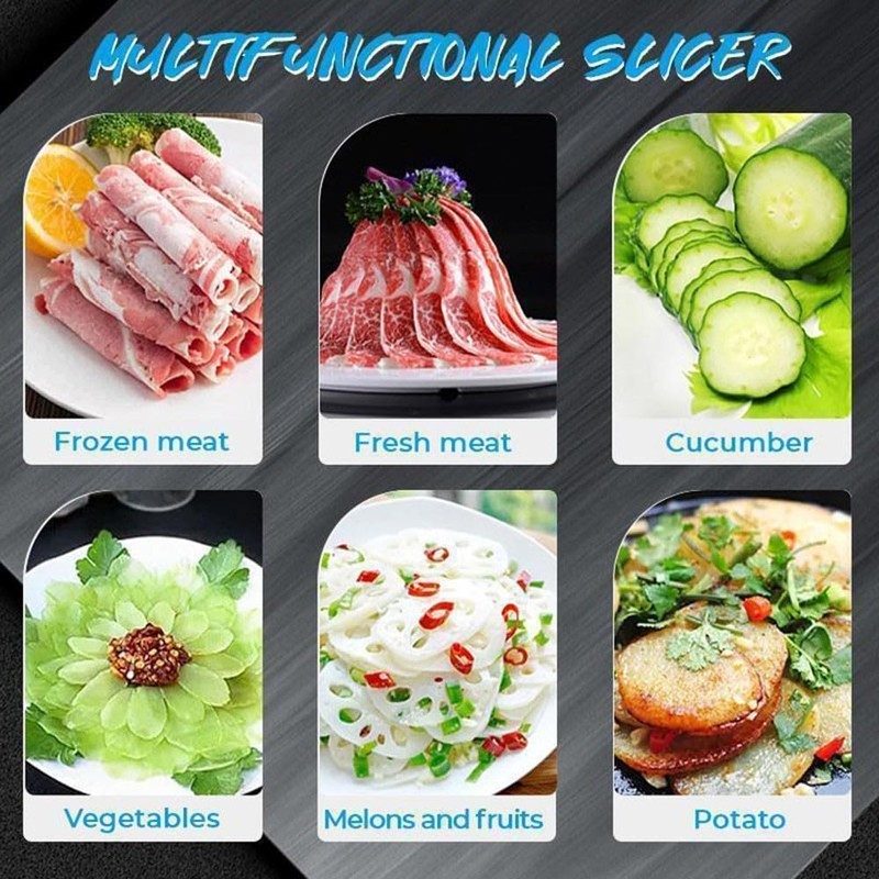 Manual Meat Slicer, Fruit and Vegetable Slicer, Multifunctional Table Cutter,