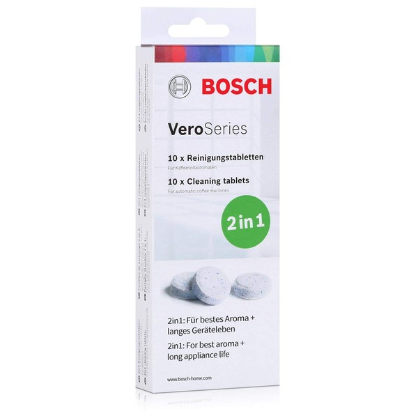 Bosch TCZ8001 Reinigungstabletten (10 Stück, für alle Kaffeevollautomaten der Vero